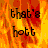 Pixelated image with fiery orange and red background displaying the text "that's hot" in black block letters.