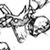 Static 50x50 pixel icon with abstract black and white tangled line pattern on transparent background, rendered in low-resolution grayscale dithering style.
