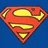 A red and yellow Superman shield logo on a blue background with pixelated text reading "Brion's my only Superman" in red.
