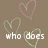 Brown background with floating heart outlines and white text reading "who does not love me??" in pixelated font.