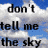 A 4-frame animated contact sheet showing a text-based animation with black serif text over a blue sky background with white clouds, where the visible words change across frames to form a poetic phrase about footprints on the moon.