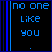 Animated contact sheet of a blue text-based buddy icon with changing phrases and symbols on black background, arranged in 5x5 grid showing frame-by-frame animation progression.
