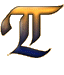 A stylized letter 'L' with gradient coloring from gold to dark blue, set against a light gray background.