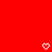 Red background with white pixelated heart and chevron symbols arranged in two above a gray rectangular shape