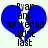 Blue heart-shaped icon with black text reading "Ryan and Mackenzie didn't last" on a light background.