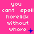 A static image with a bright pink background displays repeated text "you cant spell horelick without where" in white pixelated font, with blue symbols replacing the 'e' in 'where' across three