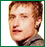 six pixelated portrait images with green borders, each showing a person in profile view against white background