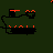 Animated pixel art icon with dark green background displaying 'I ❤️ YOU' text in varying color schemes and distorted shapes