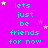 A bright pink background displays repeated cyan text 'lets just be friends for now' with scattered yellow and purple stars, some of which change position across frames.