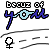 Animated sequence of 'becuz of you' text with changing symbols: female/male stick figures, pink hearts (intact and broken), on gray background with white lines.