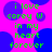 Pixelated green text on bright pink background with blue circular shapes, repeating 'i love corey w in my heart forever' in four identical quadrants.