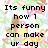 Pixelated image with colorful abstract background and black text reading "Its funny how 1 person can make ur day I <3 A.M." on left, "PERFECT!!" on right.