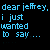 Blue pixelated text on black background with partial gray rectangle in bottom-right corner, displaying emotional message fragments.