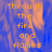 Blue background with orange text reading 'through the fire and flames' in pixelated font, displayed across multiple overlapping