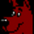 Six pixelated cartoon character heads arranged in a on black background, each with distinct facial features and clothing details