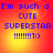 A static digital image with blue pixelated text on a gradient background transitioning from red to yellow.