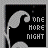 Black background with light gray wave-like shape and text 'ONE MORE NIGHT' or 'ONE MORE TIME' in pixelated font, animated through changes