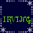 Dark blue background with white dashed lines and asterisk shapes forming a , green pixelated text repeated in four quadrants