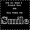 A 2x2 contact sheet of four animated frames from an AIM buddy icon, each displaying text-based emotional expressions with distinct typography and color schemes on a black background.