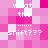 Pixelated text 'what the shift???' repeated across a pink and white checkered background with alternating light blue squares.