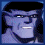 Four pixelated character portraits arranged in a , each with distinct facial expressions and color schemes