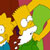 Pixelated yellow and green background with white circular shapes resembling clouds or bubbles, brown abstract forms on left side.
