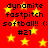 Red background with yellow stars and repeated black text reading dynamite fastpitch softball!! ( : #21
