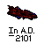 Pixelated icon with four sections: two ship-like objects above and two human figures below, each with text beneath them.