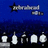 Blue background with white bottle-like shapes and a gray star-shaped object; yellow on right displays black text "MFZB"