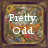 A square icon with a brown border and colorful abstract background displays text that changes from "Pretty: Odd" to "[preorder] now".