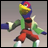 Pixelated character with multicolored head, green jacket, red pants, and white boots stands against gray background with black showing "AnimeIM" and "com" text