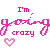 Pixelated pink text and heart icons arranged in a 3x2 contact sheet with animated frame variations.