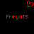 Red pixelated heart symbol above two identical red text strings on black background.