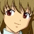 Pixelated anime-style character face with brown hair and red eyes on left, black background with white text "Anime IM" and stylized "COM" logo on right.