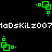 Green pixelated square shapes and white text on a black background, with multiple identical green square icons arranged in and