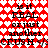 Red and white pixelated heart pattern background with repeated black text reading 'is it REAL or just another CRUSH' in a