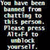 Static image displaying a banned chat message with white text on black background, repeated twice in vertical alignment.