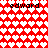 Red background with white heart pattern and four instances of the text 'edward' in black pixelated font at top-left, top-right, bottom-left, and bottom-right positions.