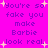 Pixelated text on bright pink background with yellow stars, repeating 'You're so fake you make Barbie look real.' in purple font.