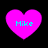 Four identical pink heart-shaped icons with cyan text "Mike" on a black background, each displaying slight variations in pixelation and color saturation.