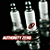 A 4-frame contact sheet of an animated icon featuring three spark plugs with a red logo, text reading AUTHORITY ZERO and A Passage in Time Sept 10 on a black background.