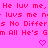 A static digital image with repeating text and heart symbols on a bright pink background.