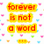 Pixelated text phrases in various colors on a heart-patterned background with no animation.