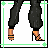 Animated contact sheet showing a pixel-art character dancing with text phrases, featuring multiple frames of motion and sequential text elements.