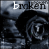 A 3x3 contact sheet of an animated icon showing a black-and-white spiral with the word 'broken' above it, where the text and spiral's appearance change across frames.