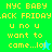 Pixelated text on green and cyan backgrounds with a blue star in one frame and a green star in another, reading 'NYC BABY BLACK FRIDAY' followed by 'u no u want to come...lol'