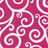 A split-screen icon with a red background of white swirls on the left and purple text reading "I was Bored so i got this icon" on the right.