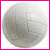A static white volleyball with pink text animating across its surface to form the phrase "I'M A VOLLEY GIRL" and a small heart symbol.