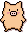 Two pixelated pig icons side-by-side, one with arms at sides and the other with raised hands.