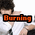 A person in a white shirt with a black tie poses with an arm around another person, with orange text overlays changing across frames.